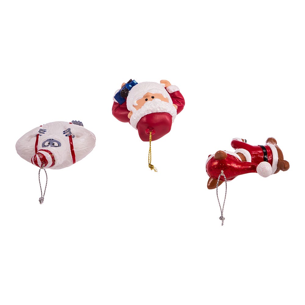 Kurt Adler Rudolph The Red Nose Reindeer® Blow Mold Ornament, 3-Piece Set